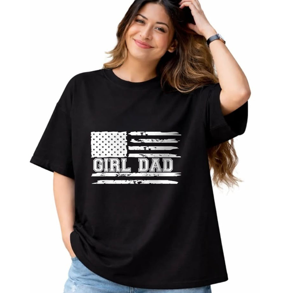 Gift for Dad Shirt, Funny Dad Unisex T-Shirt/Hoodie/Sweatshirt HLT00 – Proud Dad Of Girls Father of Girls For Dad Xmas Fathers Day T-Shirt