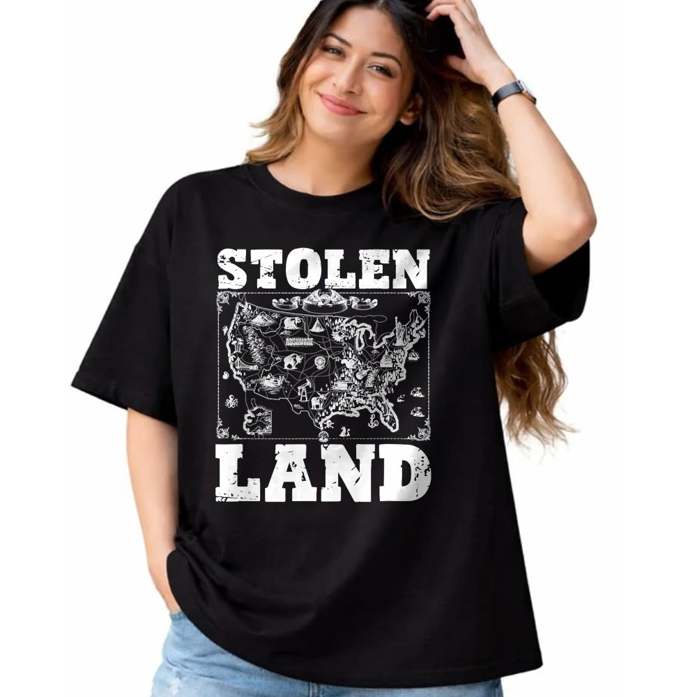 Native American T-Shirts, Vintage Native American Unisex T-Shirt/Hoodie/Sweatshirt HLT00 - Stolen Land Indian Pride Tribes Native American Indigenous