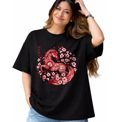 Best Horse Lover Shirt , Funny Horse UnisexT-Shirt/Hoodie/Sweatshirt HLT00 - Lunar New Year Happy Chinese New Year of The Horse 2026 T-Shirt