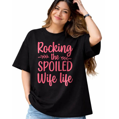 Best Wife Shirt, Wife and Husband Unisex T-Shirt/Hoodie/Sweatshirt HLT00 - Gift for wife T shirt, spoiled wife   Funny Spoiled Wife Art For Women Girls Husband Spoiled Wife Pr (9)