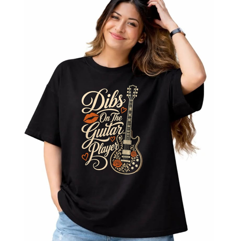 Guitar Lover Shirt, Funny Guitar UnisexT-Shirt/Hoodie/Sweatshirt HLT00 - Guitar Dibs On The Guitar Player Vintage Guitarist Gift T-Shirt