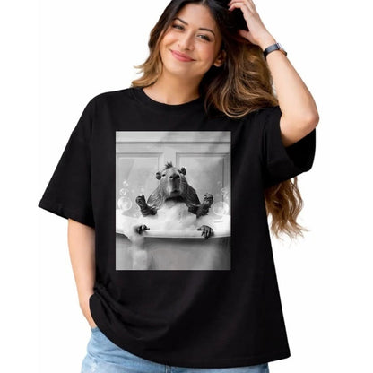 Cute Capybara Shirt, Funny Capybara Unisex T-Shirt/Hoodie/Sweatshirt HLT00 - Funny Graphic Capybara Long Sleeve T-Shirt (15)