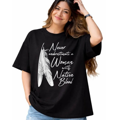 Native American T-Shirts, Vintage Native American Unisex T-Shirt/Hoodie/Sweatshirt HLT00 - Native American A Woman With Native Blood American Indian
