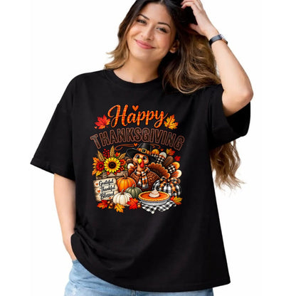 Best Thanksgiving Family Shirt , Funny Thanksgiving UnisexT-Shirt/Hoodie/Sweatshirt HLT00 - Happy Thanksgiving Funny Turkey Family Dinner Thanksgiving T-Shirt (2)