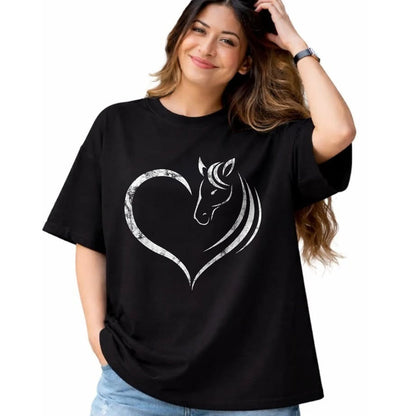 Best Horse Lover Shirt , Funny Horse UnisexT-Shirt/Hoodie/Sweatshirt HLT00 - Cute Horse Lover Outfit Gift for Girls Women Horse and Heart T-Shirt Small