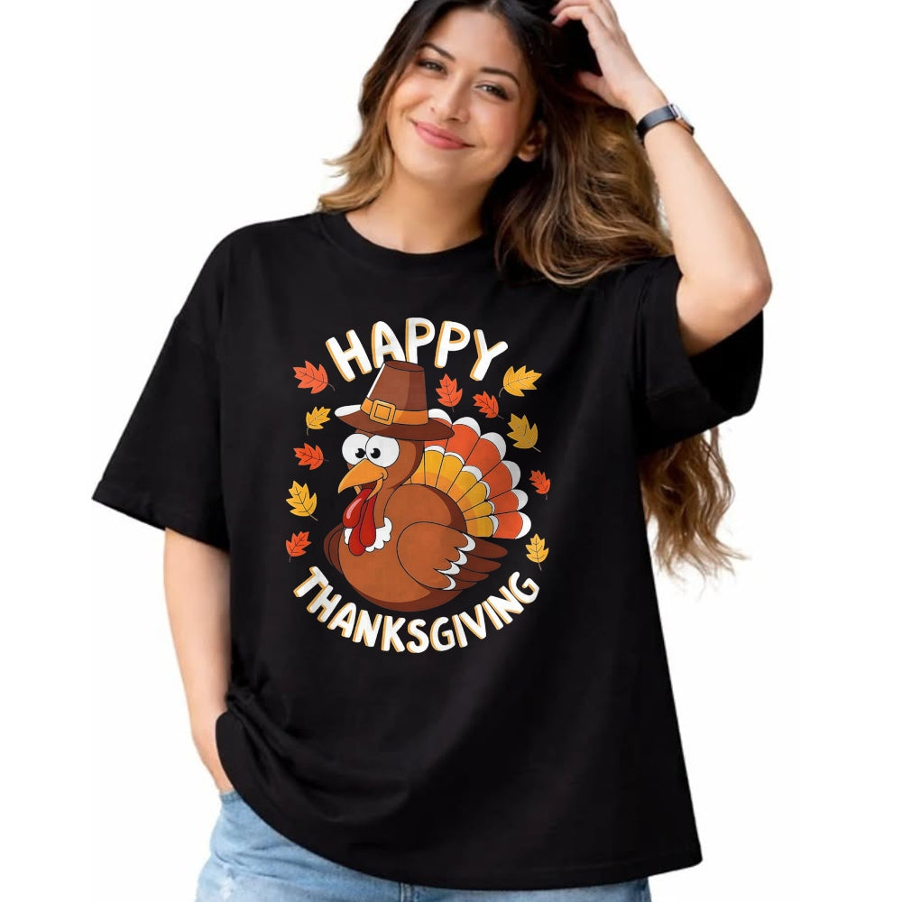 Best Thanksgiving Family Shirt , Funny Thanksgiving UnisexT-Shirt/Hoodie/Sweatshirt HLT00 - Happy Thanksgiving Funny Turkey Family Dinner Thanksgiving T-Shirt, Men, Black, 3X-Large