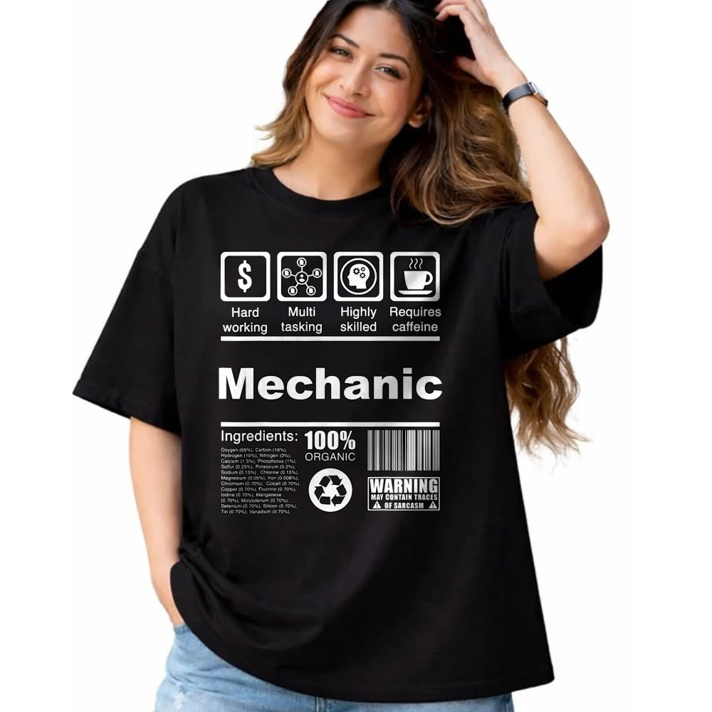 Best Mechanic Life Shirt, Funny Mechanic UnisexT-Shirt/Hoodie/Sweatshirt HLT00 - Mechanic Funny Nutritional Facts - For Mechanics T-Shirt