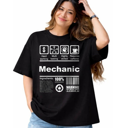 Best Mechanic Life Shirt, Funny Mechanic UnisexT-Shirt/Hoodie/Sweatshirt HLT00 - Mechanic Funny Nutritional Facts - For Mechanics T-Shirt