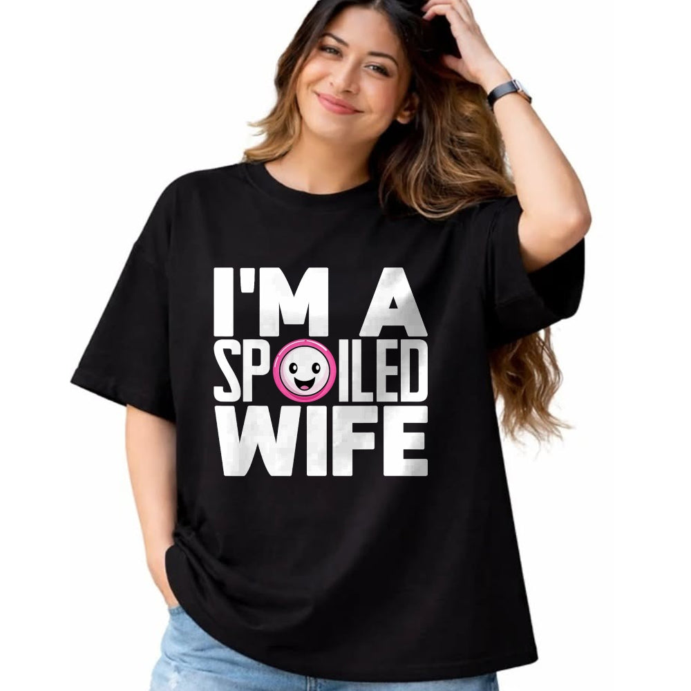 Best Wife Shirt, Wife and Husband Unisex T-Shirt/Hoodie/Sweatshirt HLT00 - Gift for wife T shirt, spoiled wife   I'm a Spoiled Wife T-Shirt