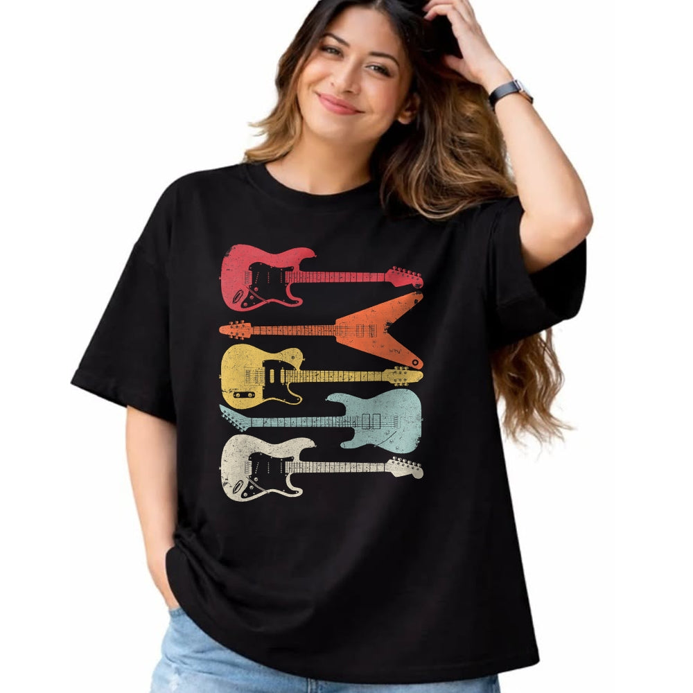 Guitar Lover Shirt, Funny Guitar UnisexT-Shirt/Hoodie/Sweatshirt HLT00 - Guitar Shirt. Retro Style Gift for Guitarist T-Shirt