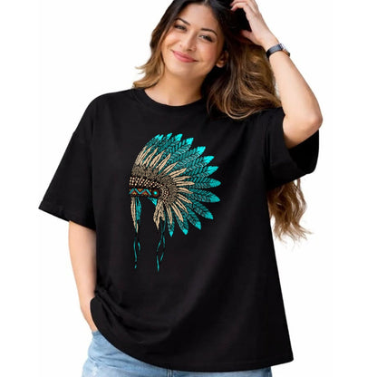 Native American T-Shirts, Vintage Native American Unisex T-Shirt/Hoodie/Sweatshirt HLT00 - Native American Indian Headdress Costume Jewelry Decor