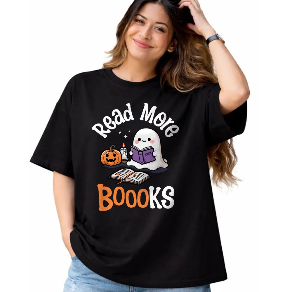 Best Teacher Shirt, Funny Teacher UnisexT-Shirt/Hoodie/Sweatshirt HLT00 - Halloween Ghost Reading Read More Books Librarian Teacher T-Shirt
