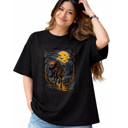 Best Horse Lover Shirt , Funny Horse UnisexT-Shirt/Hoodie/Sweatshirt HLT00 - Happy Halloween Horse Ghost T-Shirt, Women, Black, Medium