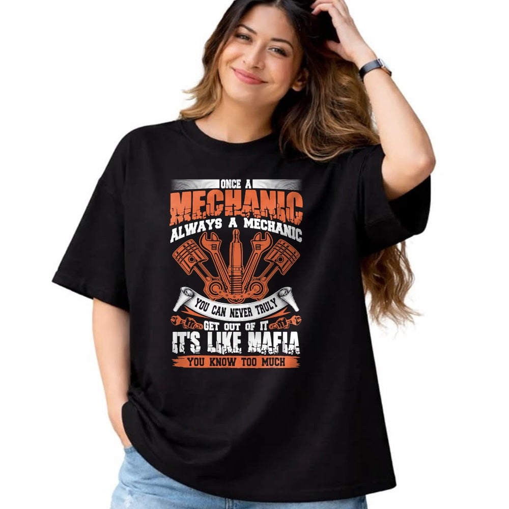 Best Mechanic Life Shirt, Funny Mechanic UnisexT-Shirt/Hoodie/Sweatshirt HLT00 - Funny Craftsman Tee Once A Mechanic Always A Mechanic Mafia T-Shirt
