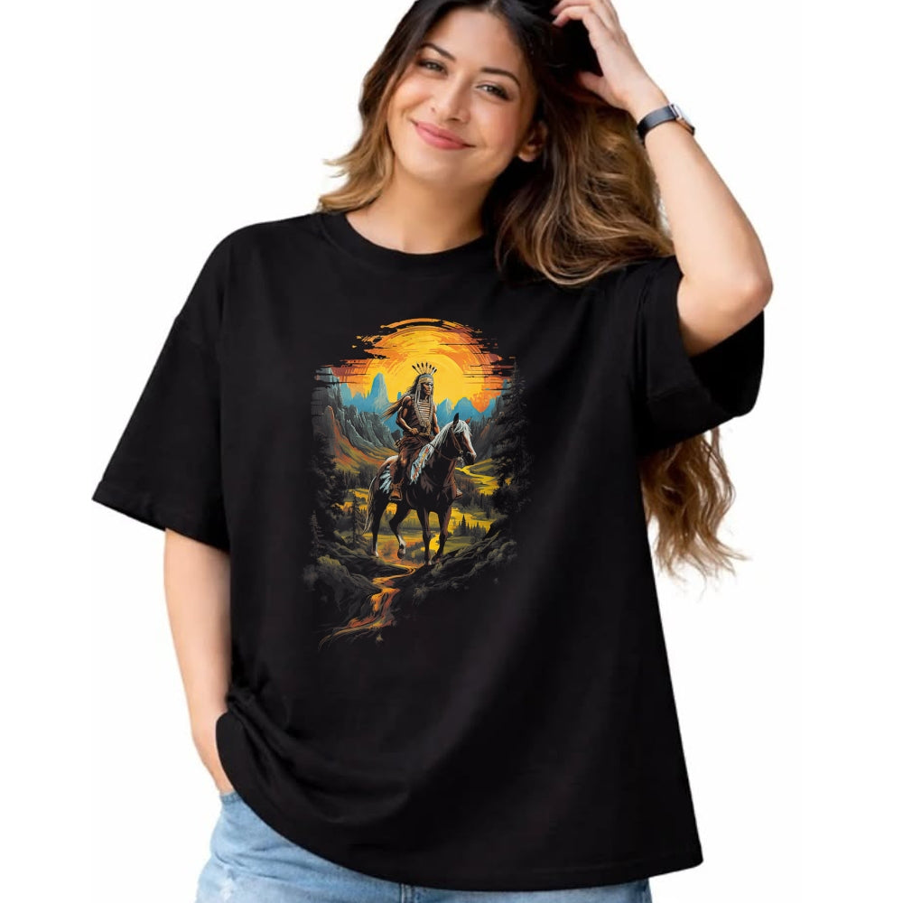 Native American T-Shirts, Vintage Native American Unisex T-Shirt/Hoodie/Sweatshirt HLT00 - Native American Heritage Chief
