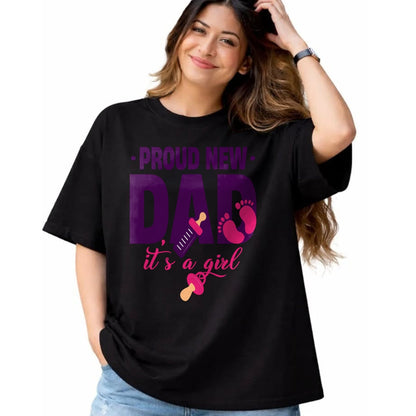 Gift for Dad Shirt, Funny Dad Unisex T-Shirt/Hoodie/Sweatshirt HLT00 – Funny Proud New Dad For Father_s Day It_s A Girl Long Sleeve T-Shirt
