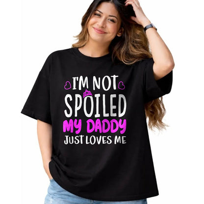 Best Wife Shirt, Wife and Husband Unisex T-Shirt/Hoodie/Sweatshirt HLT00 - Girls I'm Not Spoiled My Daddy Just Loves Me Funny Daughter T-Shirt (1)
