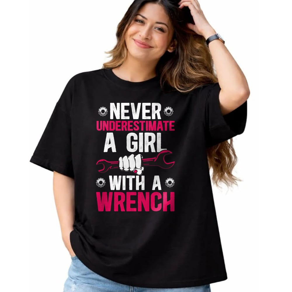 Best Mechanic Life Shirt, Funny Mechanic UnisexT-Shirt/Hoodie/Sweatshirt HLT00 - Girl with A Wrench Female Mechanic Women Mechanics Girl T-Shirt