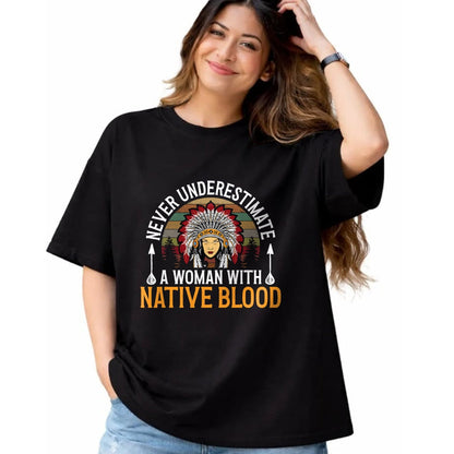 Native American T-Shirts, Vintage Native American Unisex T-Shirt/Hoodie/Sweatshirt HLT00 - Native American Heritage Indigenous Woman With Native Blood