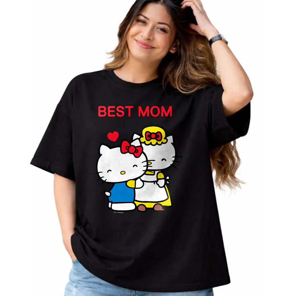 Gift for Mom Shirt, Funny Mom Unisex T-Shirt/Hoodie/Sweatshirt HLT00 - Hello Kitty Mother's Day Best Mom Tee Shirt T-Shirt
