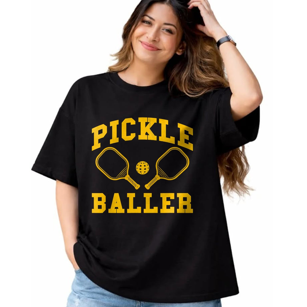 Funny Pickleball Shirt, Pickleball Lover Unisex T-Shirt/Hoodie/Sweatshirt HLT00 - Funny Pickle baller Quote Paddleball Pickleball Player retro T-Shirt