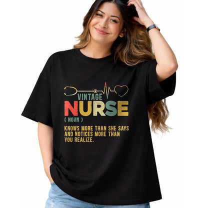 Funny Nurse Shirt, Nurse Unisex T-Shirt/Hoodie/Sweatshirt HLT00 - Vintage Nurse Definition Hospital Medical Registered Nursing T-Shirt