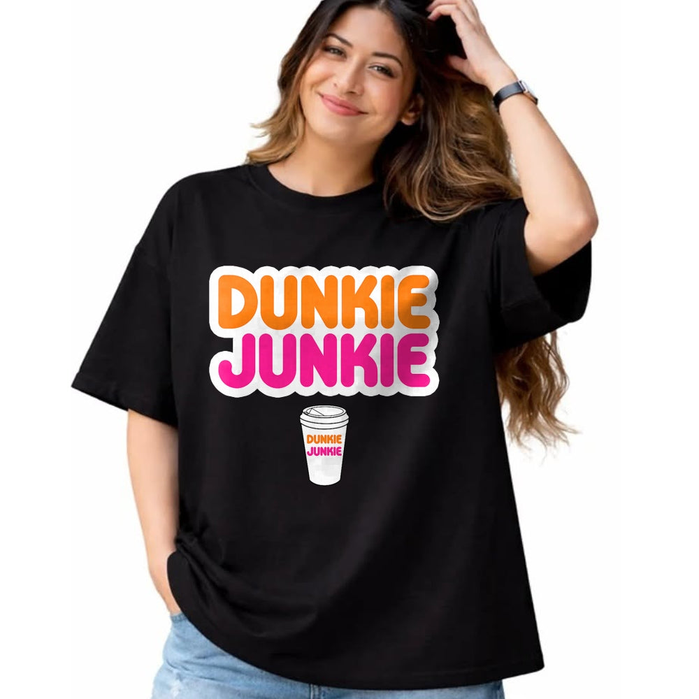 Best Thanksgiving Family Shirt , Funny Thanksgiving UnisexT-Shirt/Hoodie/Sweatshirt HLT00 - Funny Dunkie Junkie Coffee Love Funny Coffee Saying T-Shirt