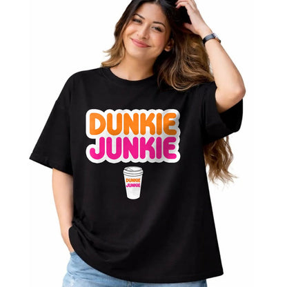 Best Thanksgiving Family Shirt , Funny Thanksgiving UnisexT-Shirt/Hoodie/Sweatshirt HLT00 - Funny Dunkie Junkie Coffee Love Funny Coffee Saying T-Shirt