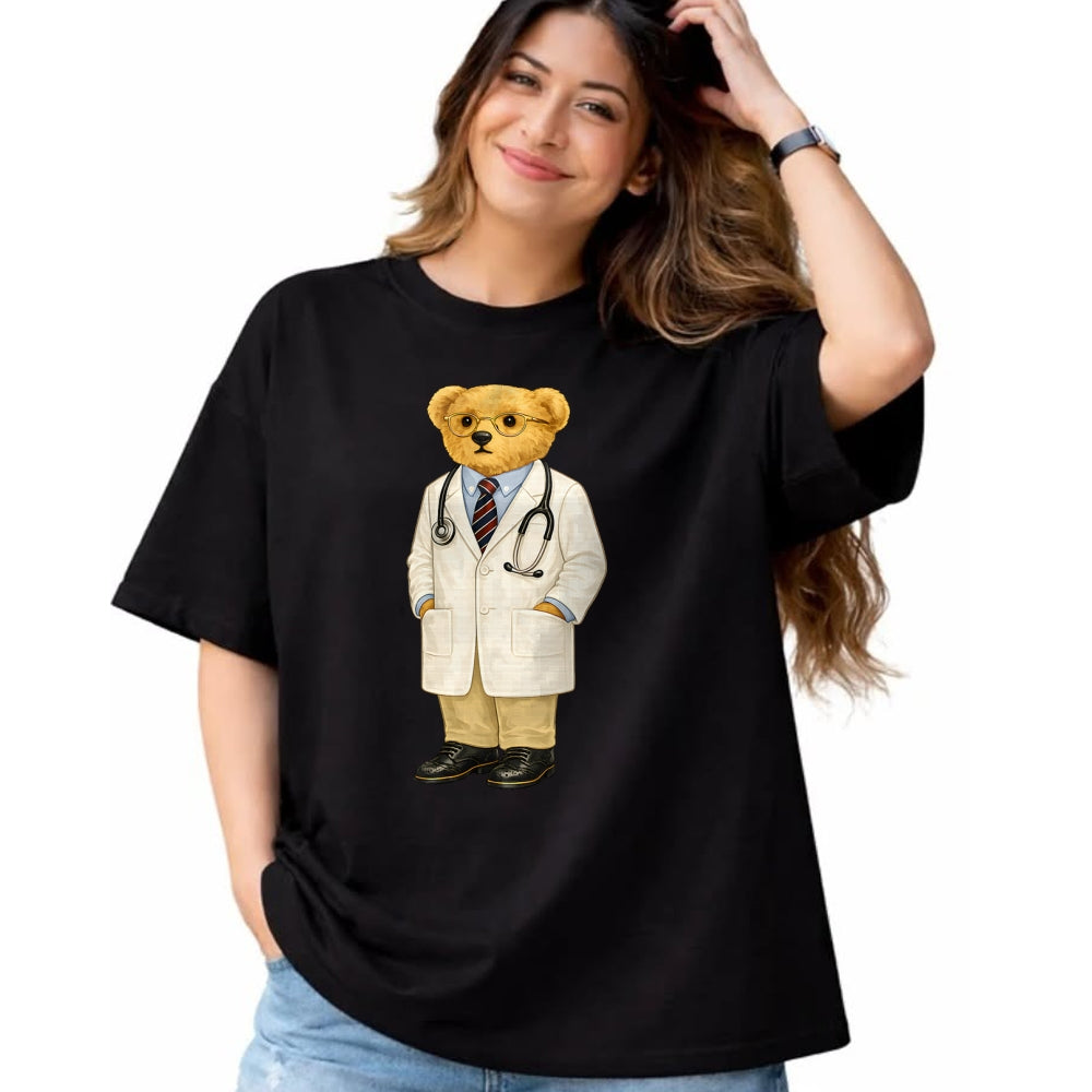 Best Doctor Shirt, Funny Doctor UnisexT-Shirt/Hoodie/Sweatshirt HLT00 - Gift for Doctor Bear with Glasses Teddy T-Shirt