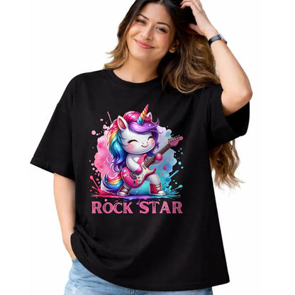 Guitar Lover Shirt, Funny Guitar UnisexT-Shirt/Hoodie/Sweatshirt HLT00 - Cute Unicorn Rock Star Guitar Rockin_ Music Singer T-Shirt