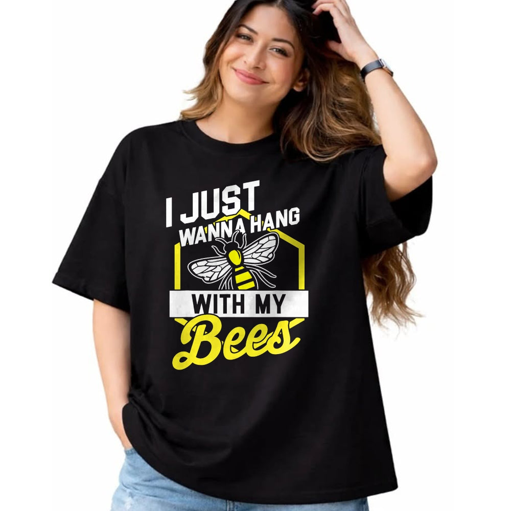 Best Farmer Life Shirt, Funny Farmer UnisexT-Shirt/Hoodie/Sweatshirt HLT00 - Hang with My Bees - Beekeeper & Beekeeping Gift T-Shirt T-Shirt