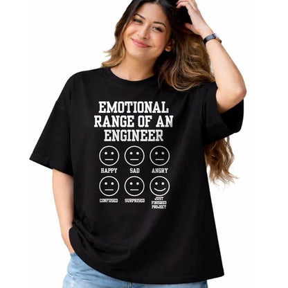 Best Mechanic Life Shirt, Funny Mechanic UnisexT-Shirt/Hoodie/Sweatshirt HLT00 - Emotional Range of an Engineer Funny Engineering Faces Fan T-Shirt