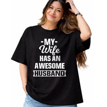 Best Wife Shirt, Wife and Husband Unisex T-Shirt/Hoodie/Sweatshirt HLT00 - Mens My Wife Has An Awesome Husband Funny T-Shirt