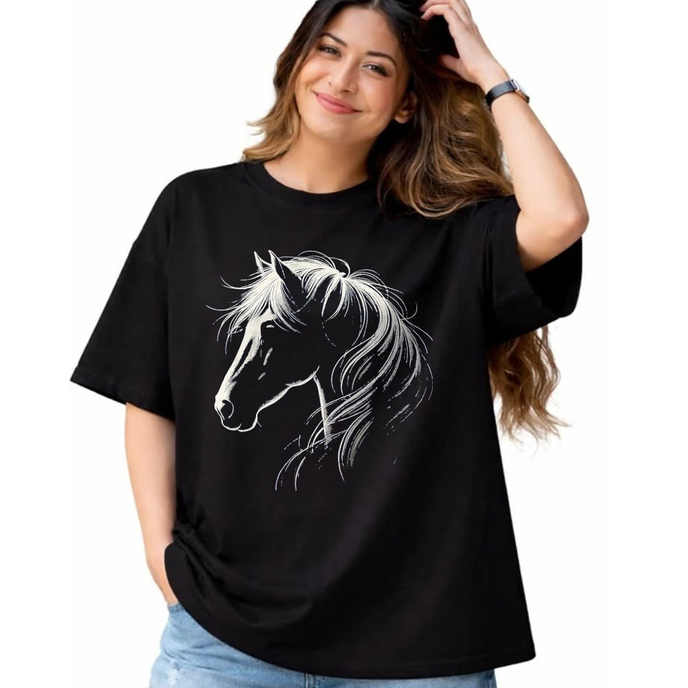 Best Horse Lover Shirt , Funny Horse UnisexT-Shirt/Hoodie/Sweatshirt HLT00 - Horse Silhouette Horse Riding Lover T-Shirt, Men, Black, 3X-Large