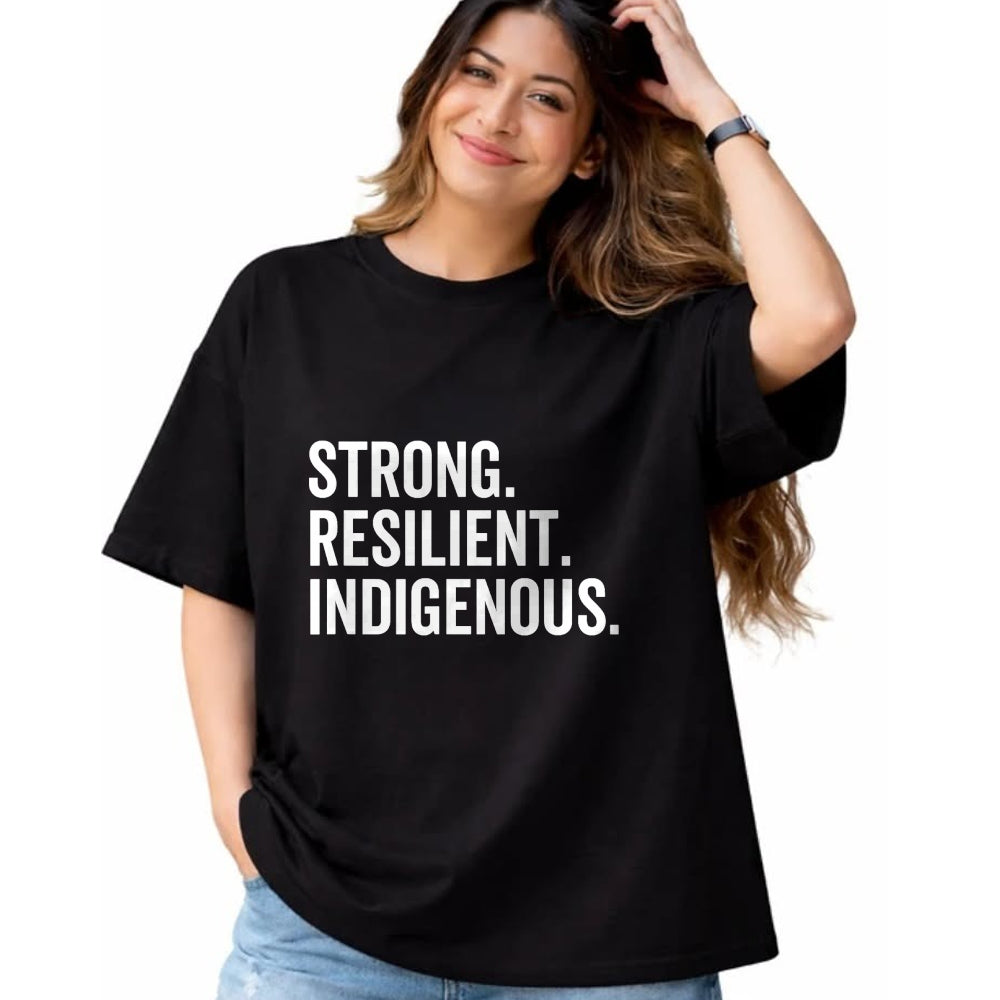 Native American T-Shirts, Vintage Native American Unisex T-Shirt/Hoodie/Sweatshirt HLT00 - Strong - Strong Resilient Indigenous Peoples_ Native Americans_ Day