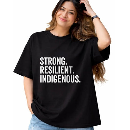Native American T-Shirts, Vintage Native American Unisex T-Shirt/Hoodie/Sweatshirt HLT00 - Strong - Strong Resilient Indigenous Peoples_ Native Americans_ Day