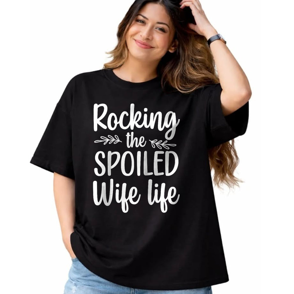 Best Wife Shirt, Wife and Husband Unisex T-Shirt/Hoodie/Sweatshirt HLT00 - Gift for wife T shirt, spoiled wife   Funny Spoiled Wife Art For Women Girls Husband Spoiled Wife Ra (18)