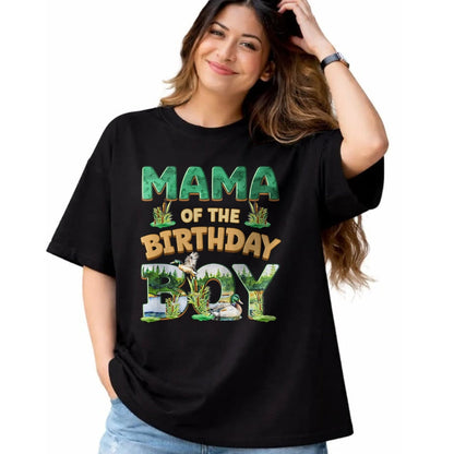 Gift for Dad Shirt, Funny Dad Unisex T-Shirt/Hoodie/Sweatshirt HLT00 – Mom Dad Mama Birthday Boy One Lucky Duck 1st First Family T-Shirt