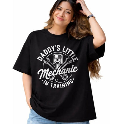 Best Mechanic Life Shirt, Funny Mechanic UnisexT-Shirt/Hoodie/Sweatshirt HLT00 - Daddy's Little Mechanic in Training Funny Future Mechanic T-Shirt