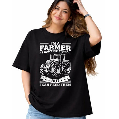 Best Farmer Life Shirt, Funny Farmer UnisexT-Shirt/Hoodie/Sweatshirt HLT00 - Funny Farming Tractor I'm A Farmer I Feed People T-Shirt