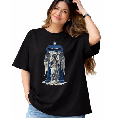 Best Doctor Shirt, Funny Doctor UnisexT-Shirt/Hoodie/Sweatshirt HLT00 - Weeping Angel with Blue Police Box 1 - Fan Fun T-Shirt
