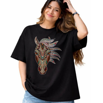 Native American T-Shirts, Vintage Native American Unisex T-Shirt/Hoodie/Sweatshirt HLT00 - Horse Tribal Abstract Art Native American Geometric Horse