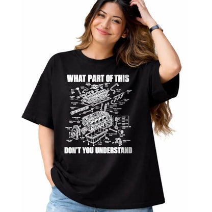 Best Mechanic Life Shirt, Funny Mechanic UnisexT-Shirt/Hoodie/Sweatshirt HLT00 - What Part of This Don’t You Understand Engine Diagram T-Shirt