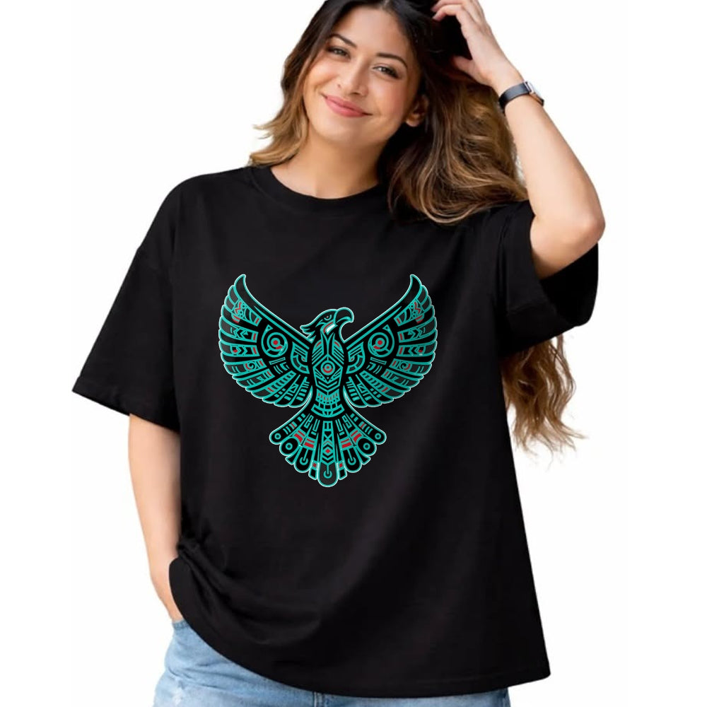 Native American T-Shirts, Vintage Native American Unisex T-Shirt/Hoodie/Sweatshirt HLT00 - Thunderbird Native American Tribal Art (1)