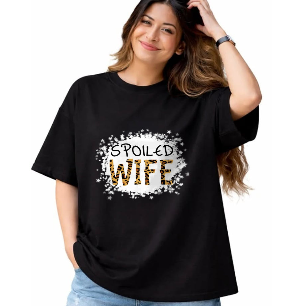 Best Wife Shirt, Wife and Husband Unisex T-Shirt/Hoodie/Sweatshirt HLT00 - Gift for wife T shirt, spoiled wife   Spoiled Wife Leopard Cheetah Mother Mama Mom Fiance T-Shirt