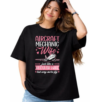 Best Mechanic Life Shirt, Funny Mechanic UnisexT-Shirt/Hoodie/Sweatshirt HLT00 - Aircraft Mechanic Limited Edition - Aircraft Mechanic Wife Like A Regular Wife But Way More Fly T-Shirt