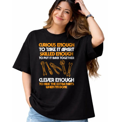 Best Mechanic Life Shirt, Funny Mechanic UnisexT-Shirt/Hoodie/Sweatshirt HLT00 - Curious Enough to Take It Apart Car Auto Garage Mechanic Men T-Shirt