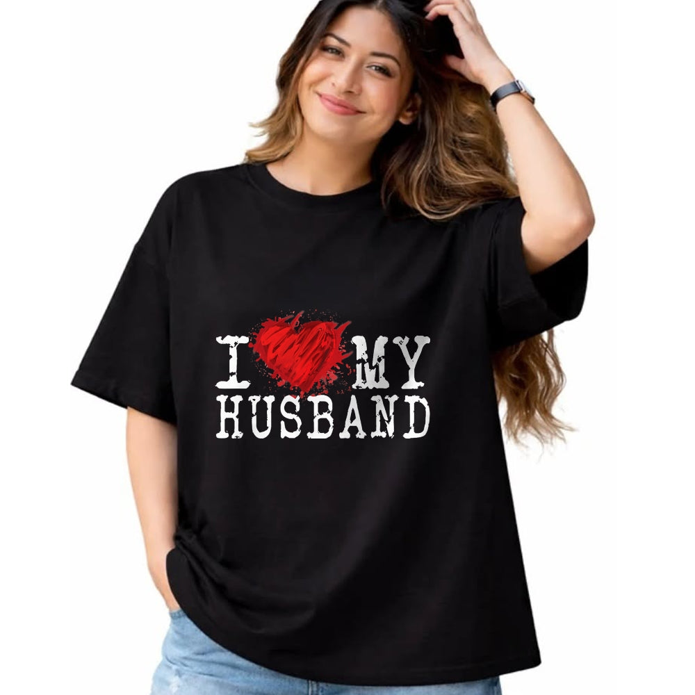 Best Wife Shirt, Wife and Husband Unisex T-Shirt/Hoodie/Sweatshirt HLT00 - I Love My Husband, Awesome Vintage Style Husband Love T-Shirt