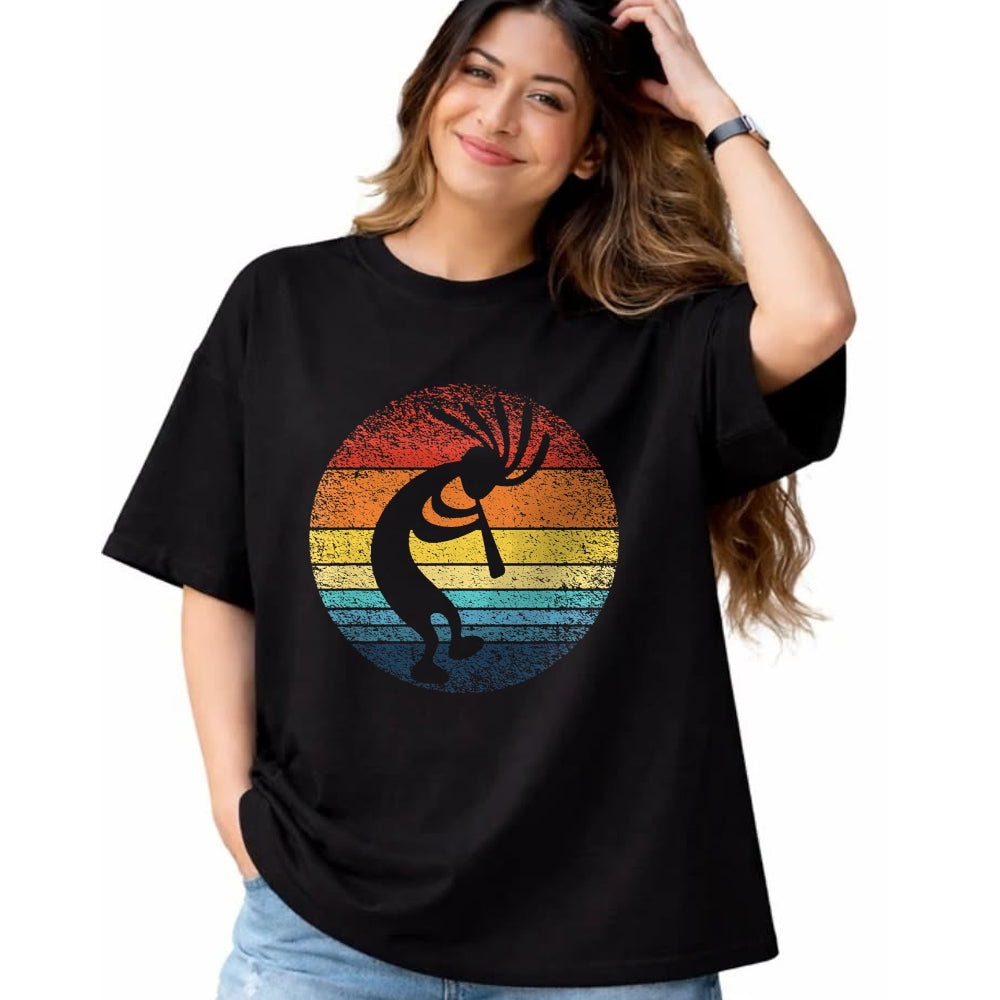 Native American T-Shirts, Vintage Native American Unisex T-Shirt/Hoodie/Sweatshirt HLT00 - Dancing Kokopelli Southwestern USA, Native American Symbol