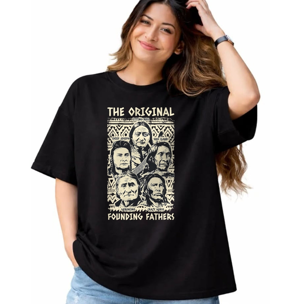 Native American T-Shirts, Vintage Native American Unisex T-Shirt/Hoodie/Sweatshirt HLT00 - Original Founding Fathers Native American Tribe